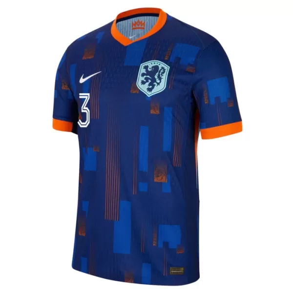 Nederland De Ligt 3 Shirt Heren Uit EK 2024