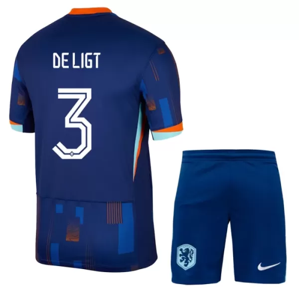 Nederland De Ligt 3 Tenue Kind Uit EK 2024