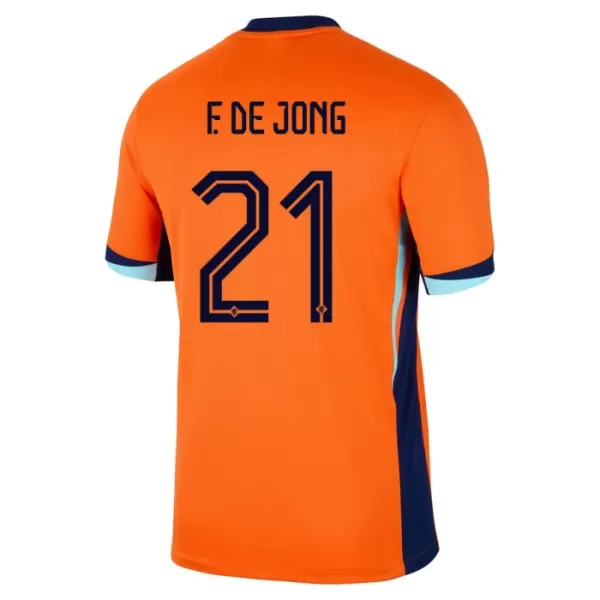 Nederland Frenkie de Jong 21 Tenue Kind Thuis EK 2024