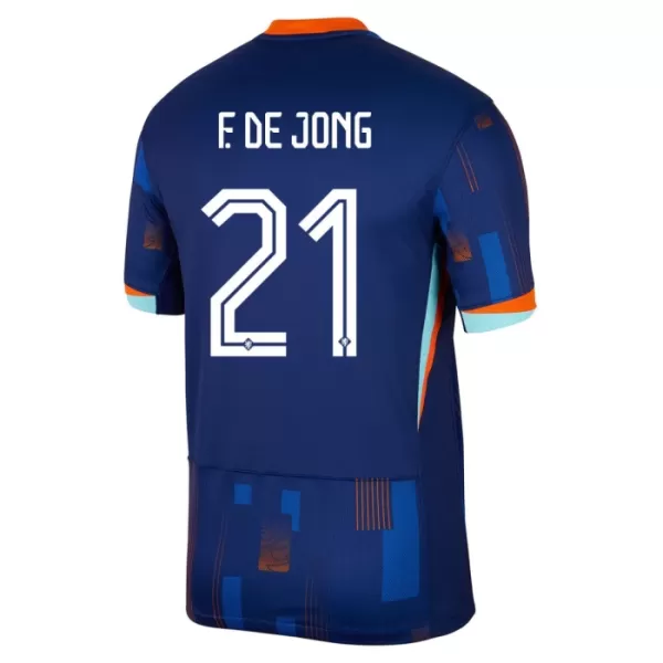 Nederland Frenkie de Jong 21 Tenue Kind Uit EK 2024