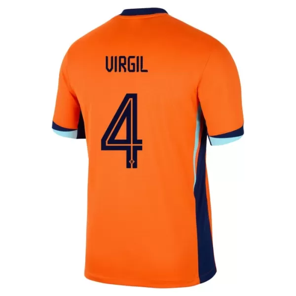 Nederland Virgil 4 Shirt Heren Thuis EK 2024