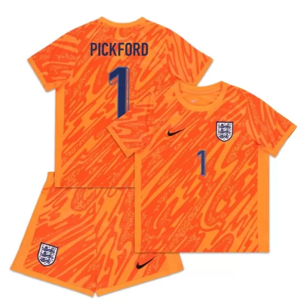 Engeland Pickford 1 Keeper Tenue Kind EK 2024 Oranje