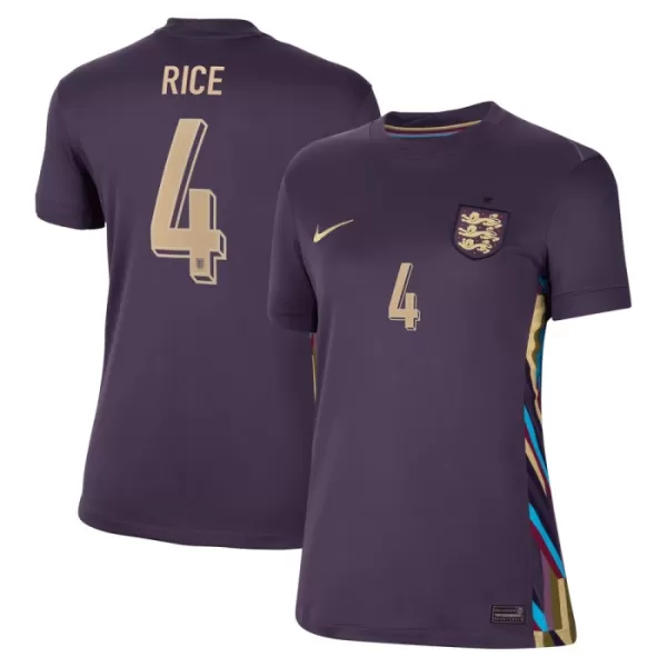 Engeland Rice 4 Shirt Dames Uit EK 2024