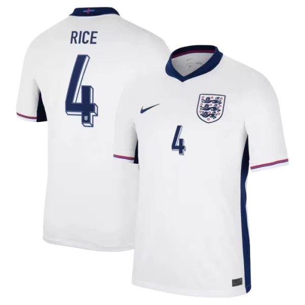 Engeland Rice 4 Shirt Heren Thuis EK 2024