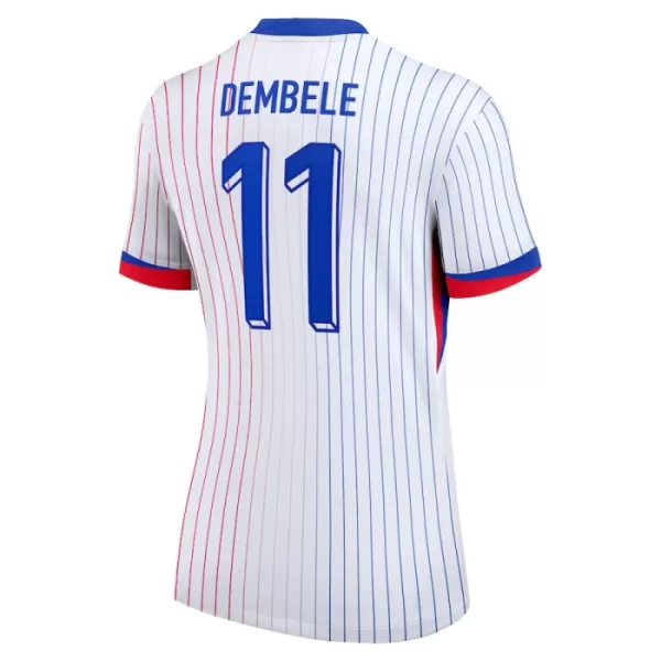 Frankrijk Dembele 11 Shirt Dames Uit EK 2024