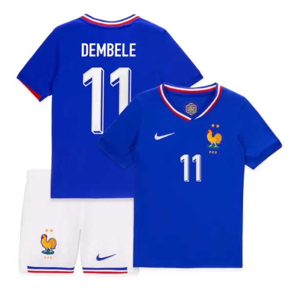 Frankrijk Dembele 11 Tenue Kind Thuis EK 2024