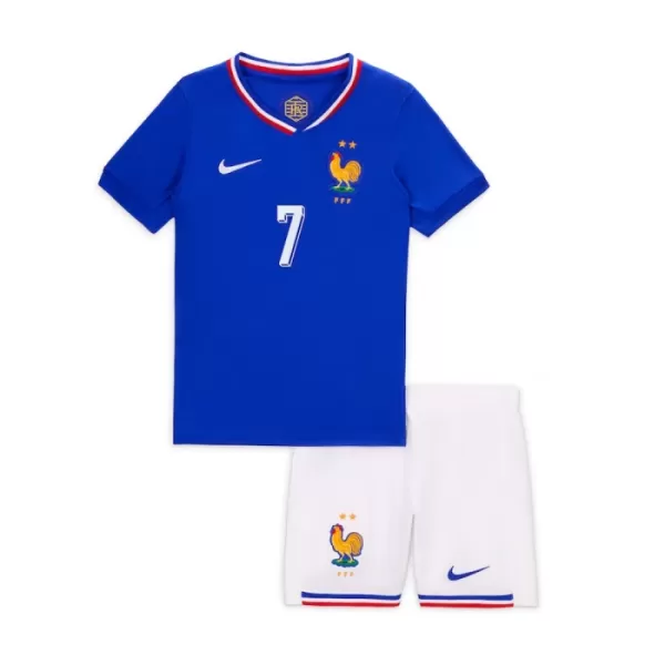 Frankrijk Griezmann 7 Tenue Kind Thuis EK 2024