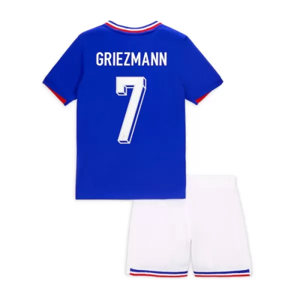 Frankrijk Griezmann 7 Tenue Kind Thuis EK 2024