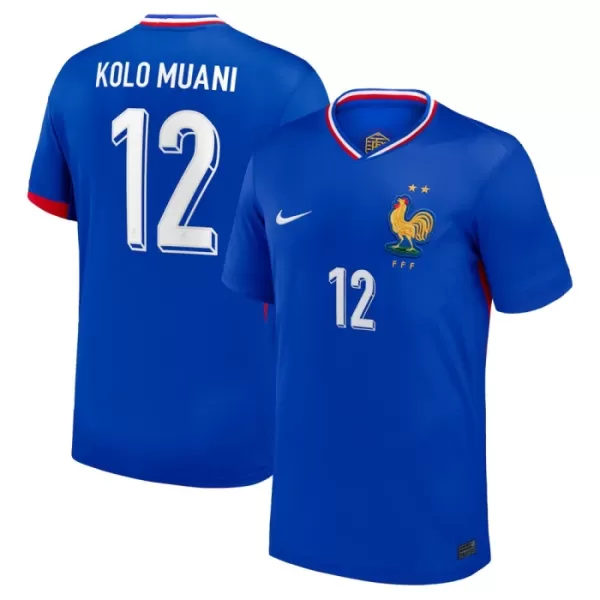 Frankrijk Kolo Muani 12 Shirt Heren Thuis EK 2024