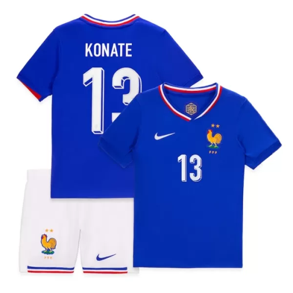 Frankrijk Konate 13 Tenue Kind Thuis EK 2024