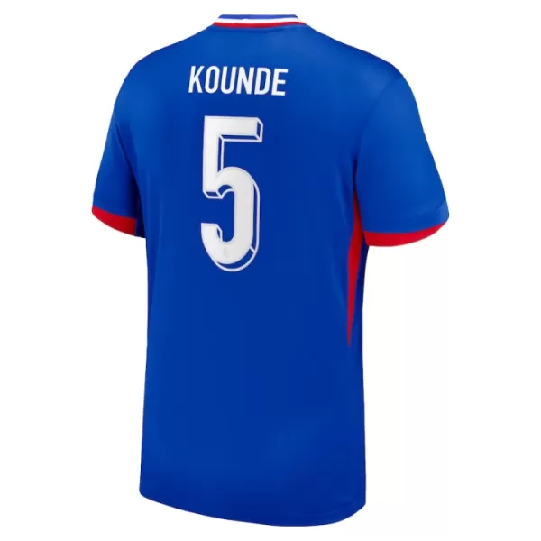 Frankrijk Kounde 5 Shirt Heren Thuis EK 2024