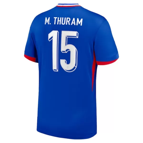 Frankrijk M. Thuram 15 Shirt Heren Thuis EK 2024