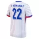 Frankrijk T. Hernandez 22 Shirt Heren Uit EK 2024