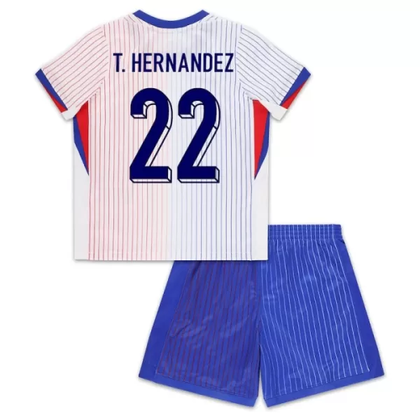 Frankrijk T. Hernandez 22 Tenue Kind Uit EK 2024