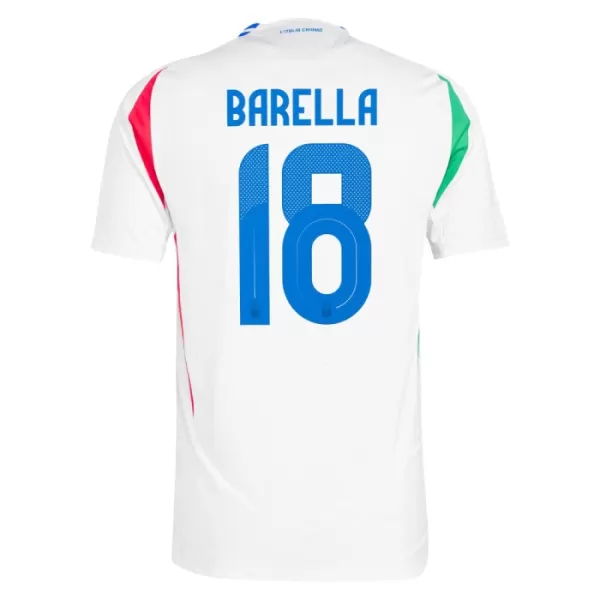 Italië Barella 18 Shirt Heren Uit EK 2024