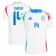 Italië Chiesa 14 Shirt Heren Uit EK 2024