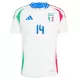 Italië Chiesa 14 Shirt Heren Uit EK 2024