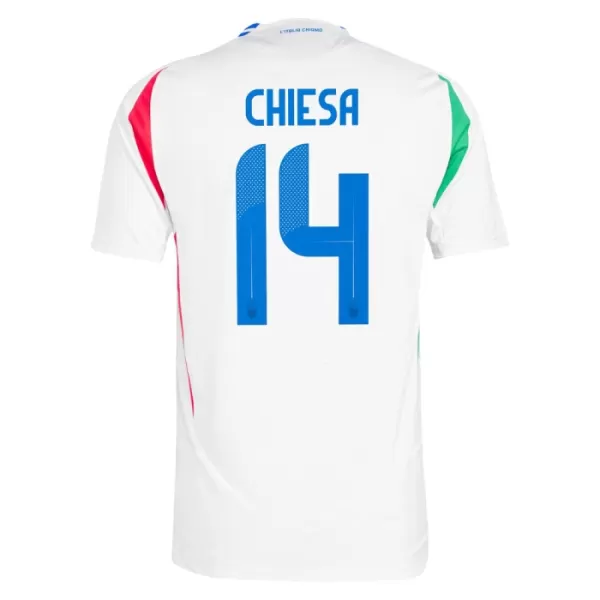 Italië Chiesa 14 Shirt Heren Uit EK 2024