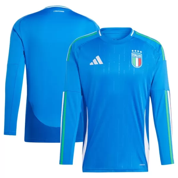 Italië Shirt Heren Thuis EK 2024 Lange Mouw