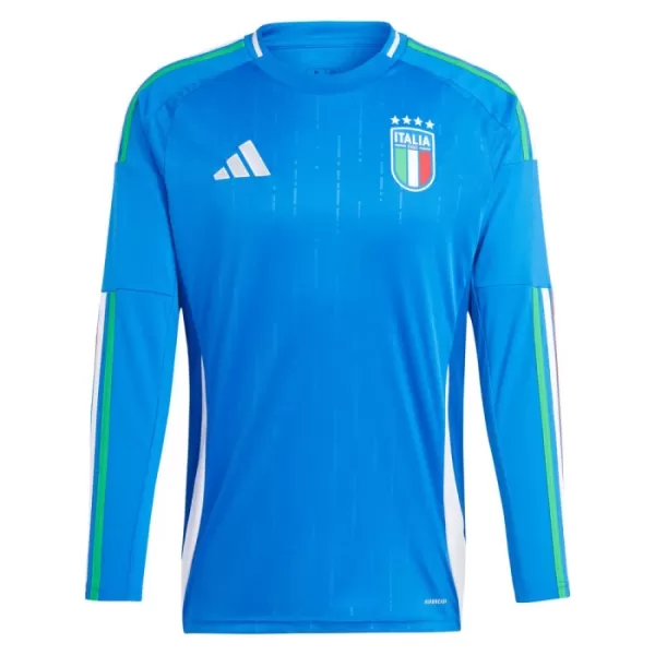 Italië Shirt Heren Thuis EK 2024 Lange Mouw