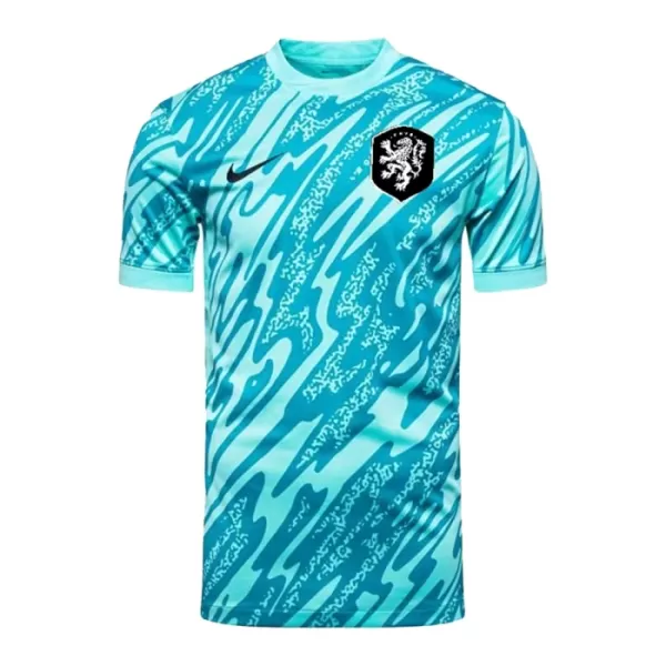 Nederland Keeper Shirt Heren EK 2024 Blauwe