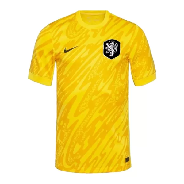 Nederland Keeper Shirt Heren EK 2024 Gele