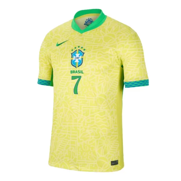 Brazilië Vini JR 7 Shirt Heren Thuis 2024