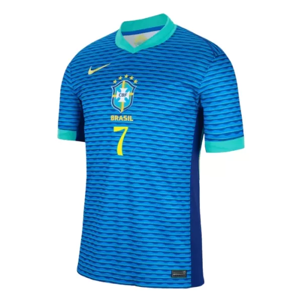 Brazilië Vini JR 7 Shirt Heren Uit 2024