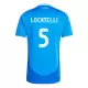 Italië Manuel Locatelli 5 Shirt Heren Thuis EK 2024