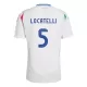 Italië Manuel Locatelli 5 Shirt Heren Uit EK 2024