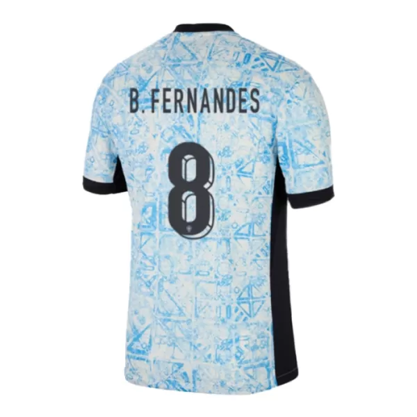 Portugal Bruno Fernandes 8 Shirt Heren Uit EK 2024