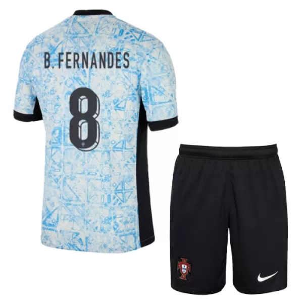 Portugal Bruno Fernandes 8 Tenue Kind Uit EK 2024