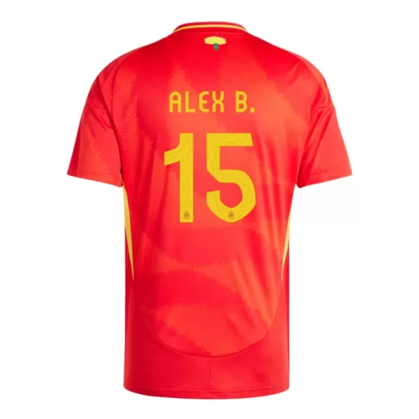 Spanje Alex Baena 15 Shirt Heren Thuis EK 2024