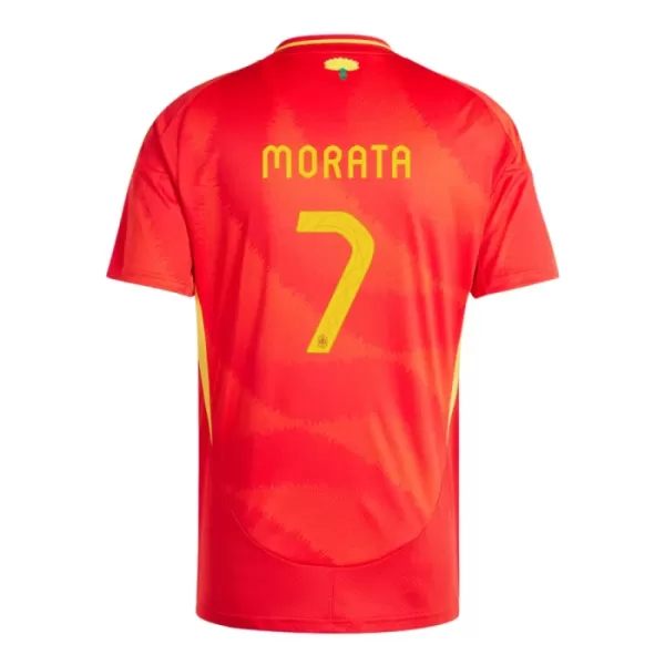 Spanje Alvaro Morata 7 Shirt Heren Thuis EK 2024