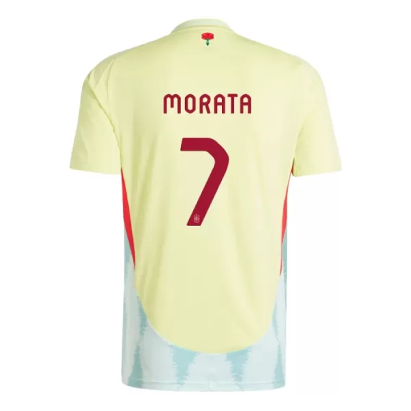 Spanje Alvaro Morata 7 Shirt Heren Uit EK 2024