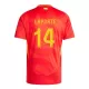 Spanje Aymeric Laporte 14 Shirt Heren Thuis EK 2024