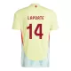 Spanje Aymeric Laporte 14 Shirt Heren Uit EK 2024