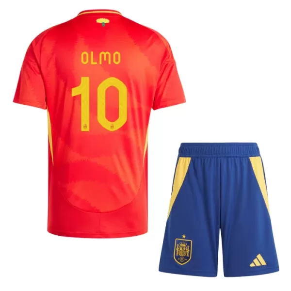 Spanje Dani Olmo 10 Tenue Kind Thuis EK 2024