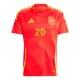 Spanje Daniel Carvajal 20 Shirt Heren Thuis EK 2024