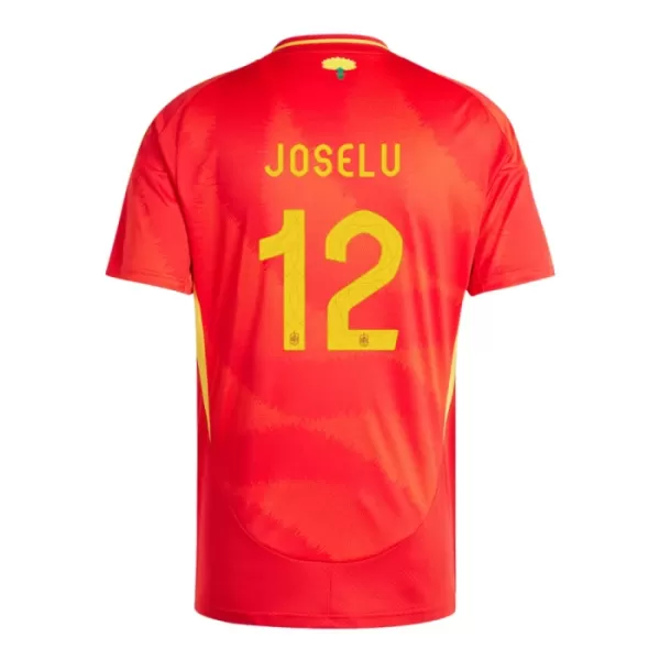 Spanje Joselu 12 Shirt Heren Thuis EK 2024