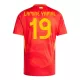 Spanje Lamine Yamal 19 Shirt Heren Thuis EK 2024