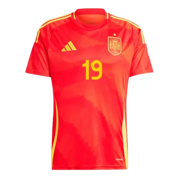 Spanje Lamine Yamal 19 Shirt Heren Thuis EK 2024