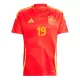 Spanje Lamine Yamal 19 Shirt Heren Thuis EK 2024