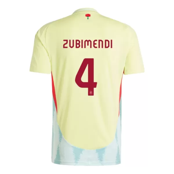 Spanje Martin Zubimendi 4 Shirt Heren Uit EK 2024