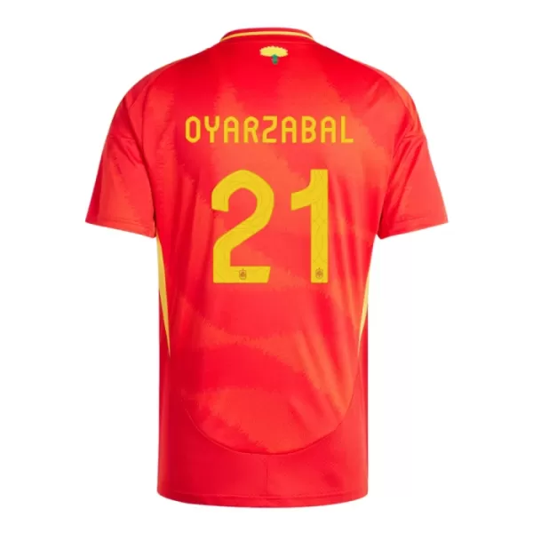 Spanje Mikel Oyarzabal 21 Shirt Heren Thuis EK 2024