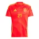 Spanje Mikel Oyarzabal 21 Shirt Heren Thuis EK 2024