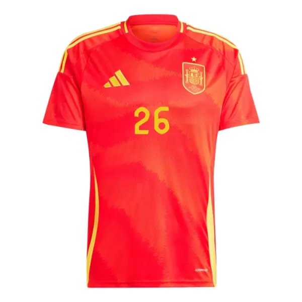 Spanje Pedri 26 Shirt Heren Thuis EK 2024