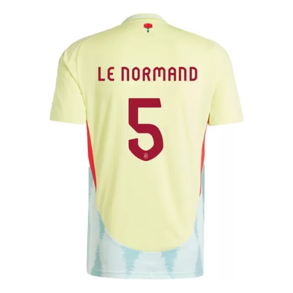 Spanje Robin Le Normand 5 Shirt Heren Uit EK 2024