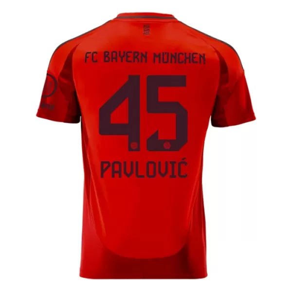 FC Bayern München Aleksandar Pavlovic 45 Shirt Heren Thuis 2024/25