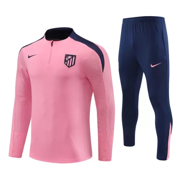 Atlético Madrid Trainingssweaterset Kind 2024/25 Kwartrits Roze